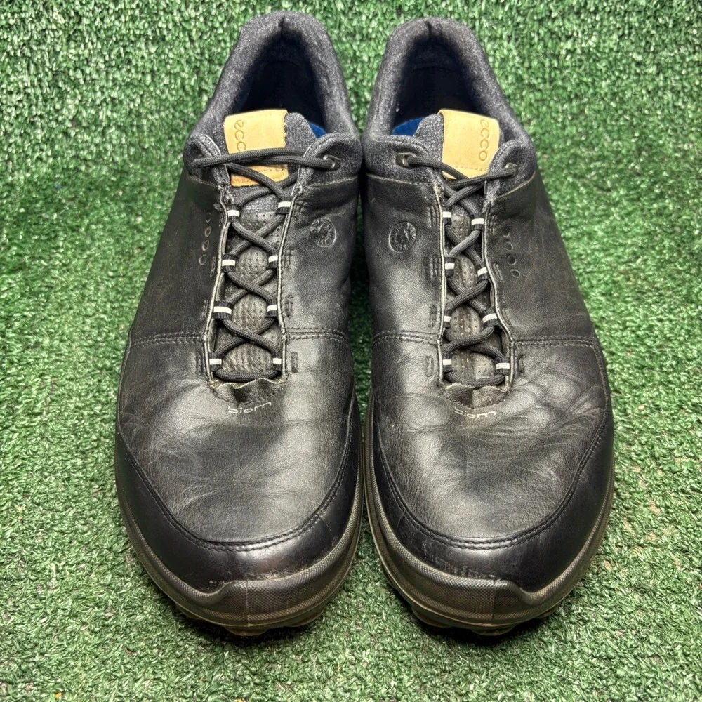 ECCO Biom Hybrid 3 Gore-Tex Waterproof Leather Spikeless Golf Shoes Black Men 11